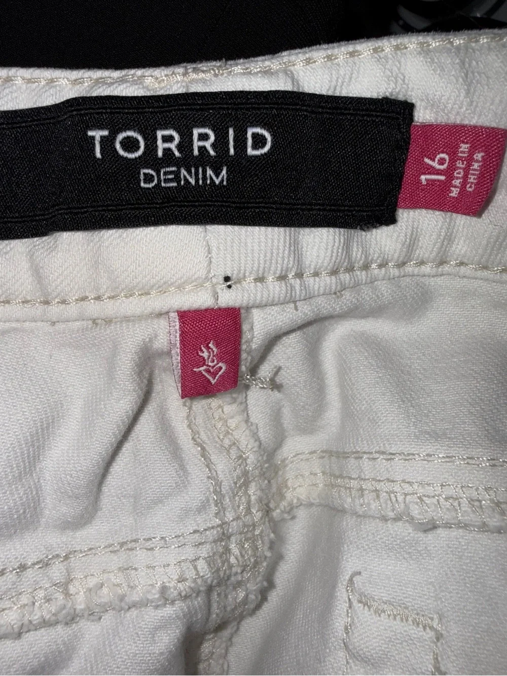 Torrid Light Cream Denim Skirt - Clean A-Line Style